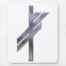 Viking Rune-luck-silver Mousepads