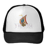 Viking ship reflecting on mysterious water hat