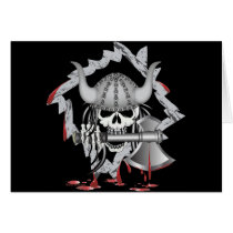 Viking Skull Card