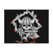 Viking Skull Postcard