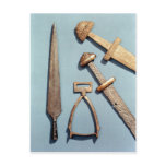 Viking swords, stirrup and spearhead postcards
