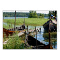 Viking Village Boat Card
