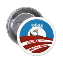 Vikings for Obama 2012 Pins