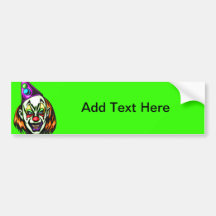 Vile Evil Clown Bumper Stickers
