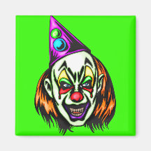 Vile Evil Clown Refrigerator Magnets