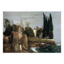 Villa By The Sea by Arnold Bocklin Personalised Invites