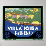 Villa Igiea Palermo Travel Poster posters
