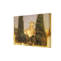 Villa Malta, Rome, Leighton, Vintage Victorian Art Gallery Wrapped Canvas