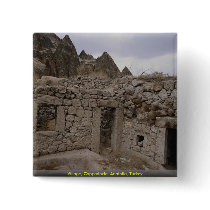 Village, Cappadocia, Anatolia, Turkey Button