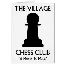 Village Chess Club Greeting Cards