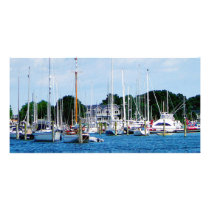 Village Dock at Wickford, RI Custom Photo Card