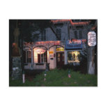 Village Green Christmas Woodstock,NY Post Card