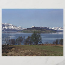 Village of Borkenes, Lofoten Islands, Norway Flyer Design
