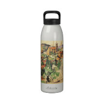 Village of Gardanne Cezanne, Vintage Impressionism Reusable Water Bottle
