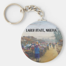 village people, LAGOS STATE, NIGERIA Keychain