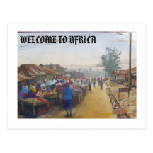 village people, WELCOME TO AFRICA Postcard
