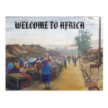 village people, WELCOME TO AFRICA Postcard