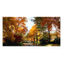 Village Street in Autumn Photo Card