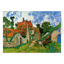 Village Street in Auvers Card