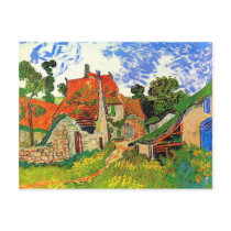 Village Street in Auvers, Vincent van Gogh Postcards