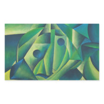 Village Woman Wearing A Headscarf Rectangle Sticker