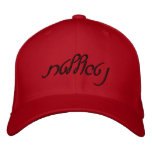 Villain (Modern Hebrew) Fitted Hat embroidered hats