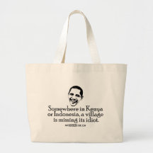 Villiage Idiot Canvas Bag