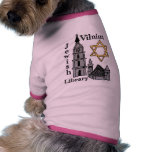 Vilnius Jewish Library doggie ribbed tank top pet clothing
