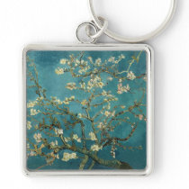 Vincent Van Gogh -  Blossoming Almond Tree Keychain