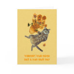 Vincent Van Gogh has a Bad Hair Day Greeting Card