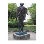 Vincent Van Gogh Park in Auvers-sur-Oise, with a s postcards