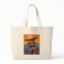 Vincent Van Gogh - Self Portrait Elderly Canvas Bags