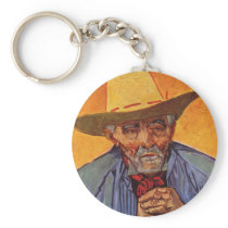 Vincent Van Gogh - Self Portrait Elderly Key Chains