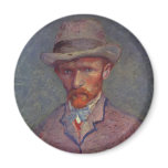 Vincent Van Gogh Self Portrait Suit magnets