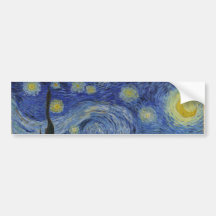 Vincent Van Gogh - Starry Night Bumper Stickers