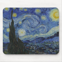 Vincent Van Gogh Starry Night Over The Rhone Paint Mouse Pads