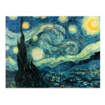 Vincent Van Gogh Starry Night Post Card