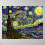 Vincent Van Gogh: Starry night posters