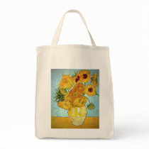 Vincent van Gogh - Vase with 12 Sunflowers Canvas Bag