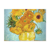 Vincent van Gogh - Vase with 12 Sunflowers Post Card