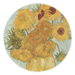 Vincent Van Gogh Vase With 12 Sunflowers stickers
