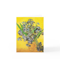 Vincent Van Gogh, Vase With Violet Irises Card