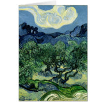 Vincent van Gogh's Olive Trees (1889) Greeting Card