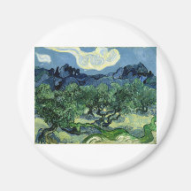 Vincent van Gogh's Olive Trees (1889) Fridge Magnets