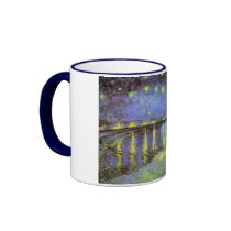 Vincent van Gogh's Starry Night Over the Rhone Coffee Mugs
