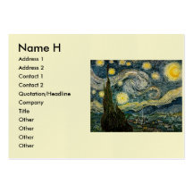 Vincent van Gogh's The Starry Night (1889) Business Card Template