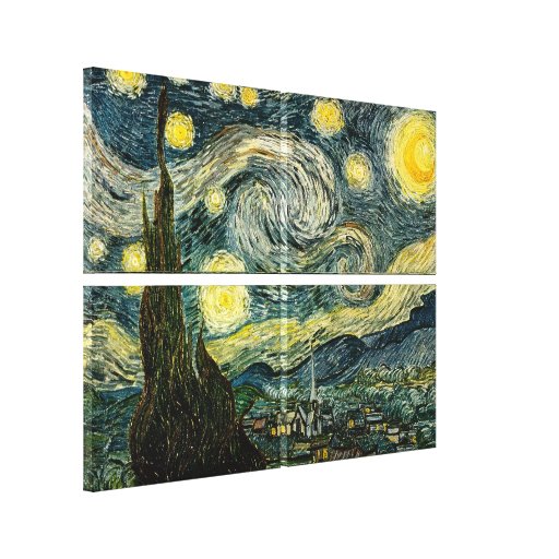 Vincent van Gogh's The Starry Night (1889) Stretched Canvas Prints