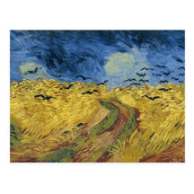 Vincent van Gogh's Wheat Field with Crows (1890) Postcards