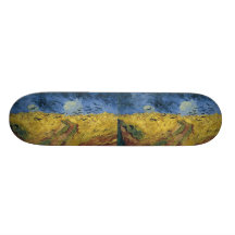 Vincent van Gogh's Wheat Field with Crows (1890) Skate Board Deck