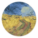 Vincent van Gogh's Wheat Field with Crows (1890) stickers